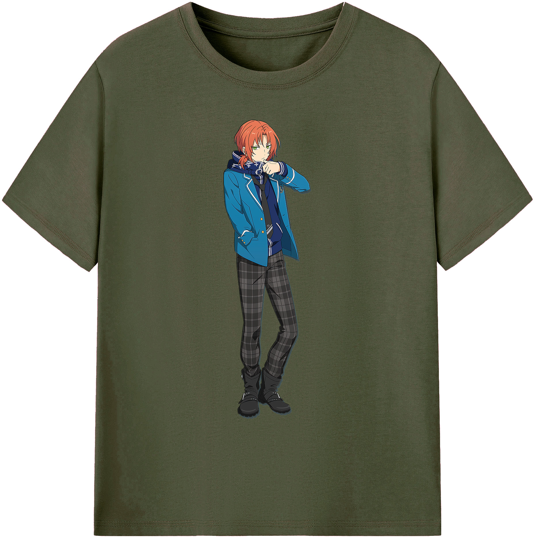 （画像用） あんさんぶるスターズ! Ensemble Stars 綿100％ メンズ半袖Tシャツ｜肌触りやわらか＆通気性